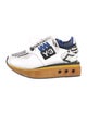 Y-3 Leather Printed Athletic Sneakers