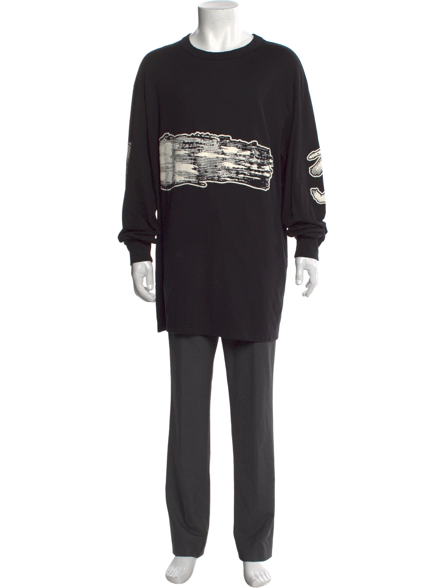 Y-3 x Adidas Graphic Print Crew Neck T-Shirt