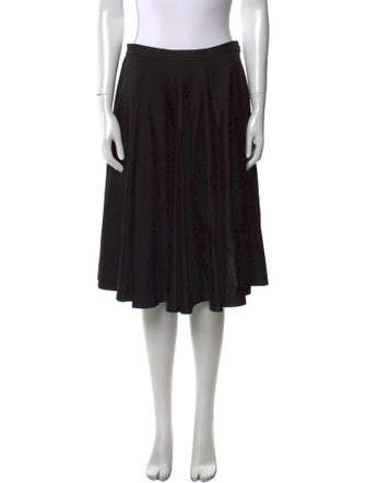 Y-3 Raw-Edge Trim Knee-Length Skirt