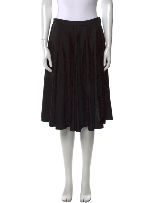 Y-3 Raw-Edge Trim Knee-Length Skirt