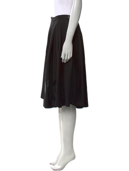 Y-3 Raw-Edge Trim Knee-Length Skirt