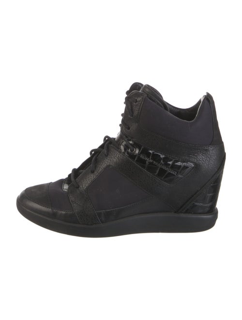 Y-3 Leather Wedge Sneakers