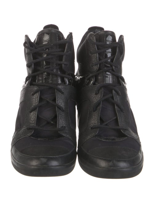 Y-3 Leather Wedge Sneakers