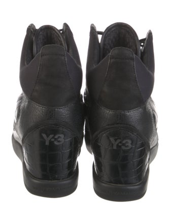 Y-3 Leather Wedge Sneakers