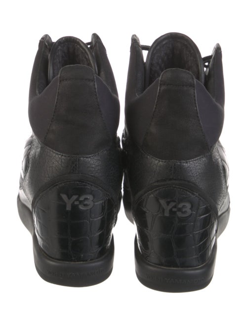 Y-3 Leather Wedge Sneakers