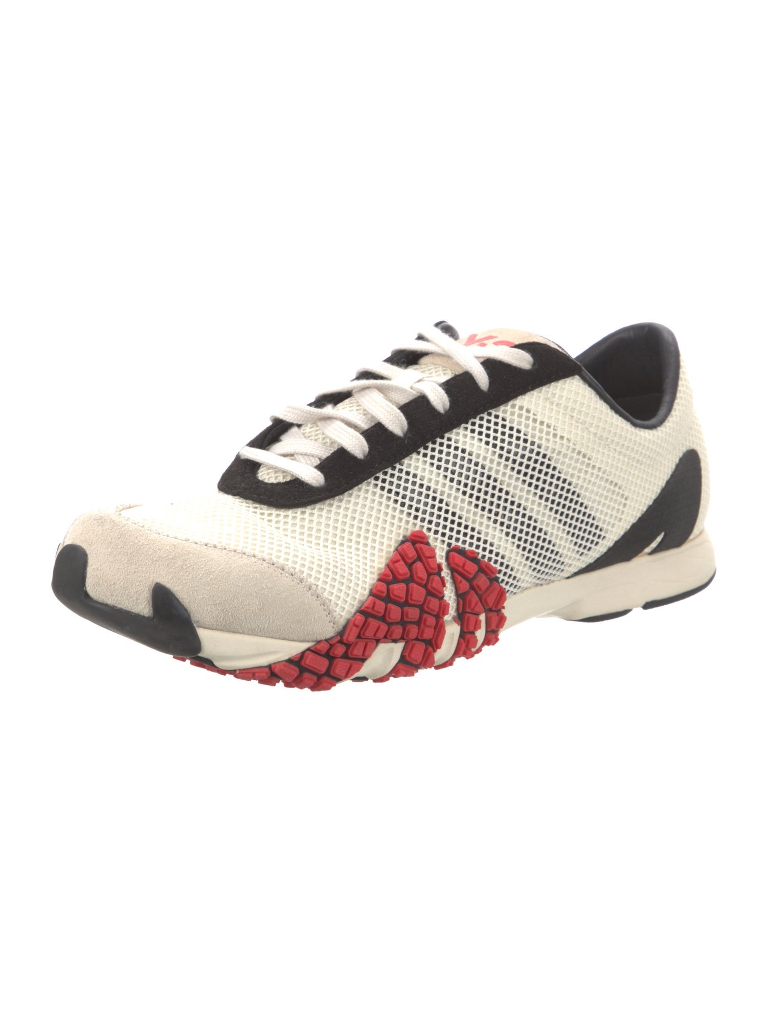 Y-3 Leather Printed Athletic Sneakers