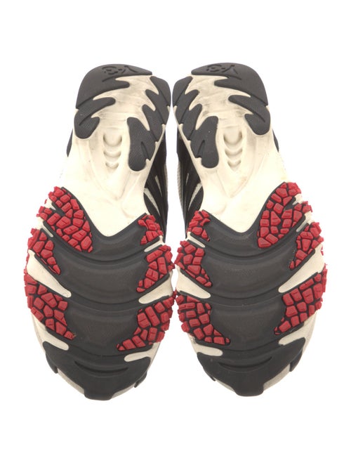 Y-3 Leather Printed Athletic Sneakers