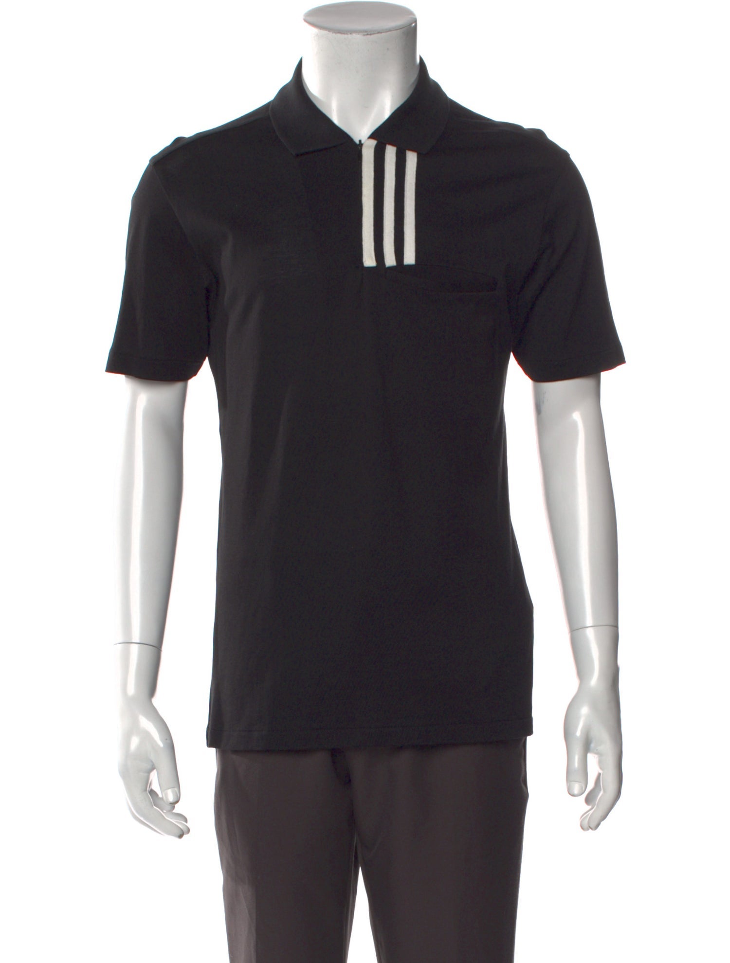 Y-3 Graphic Print Collar Polo Shirt
