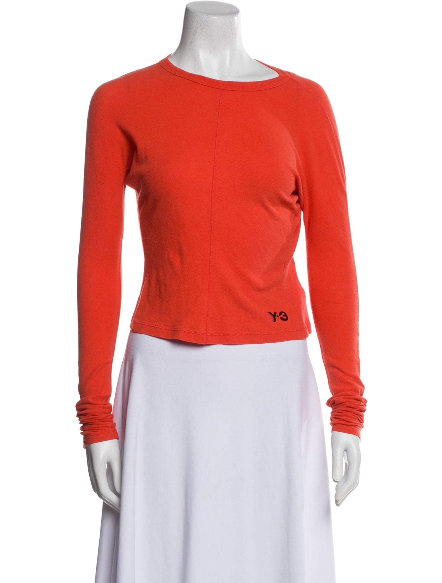 Y-3 Bateau Neckline Long Sleeve Top