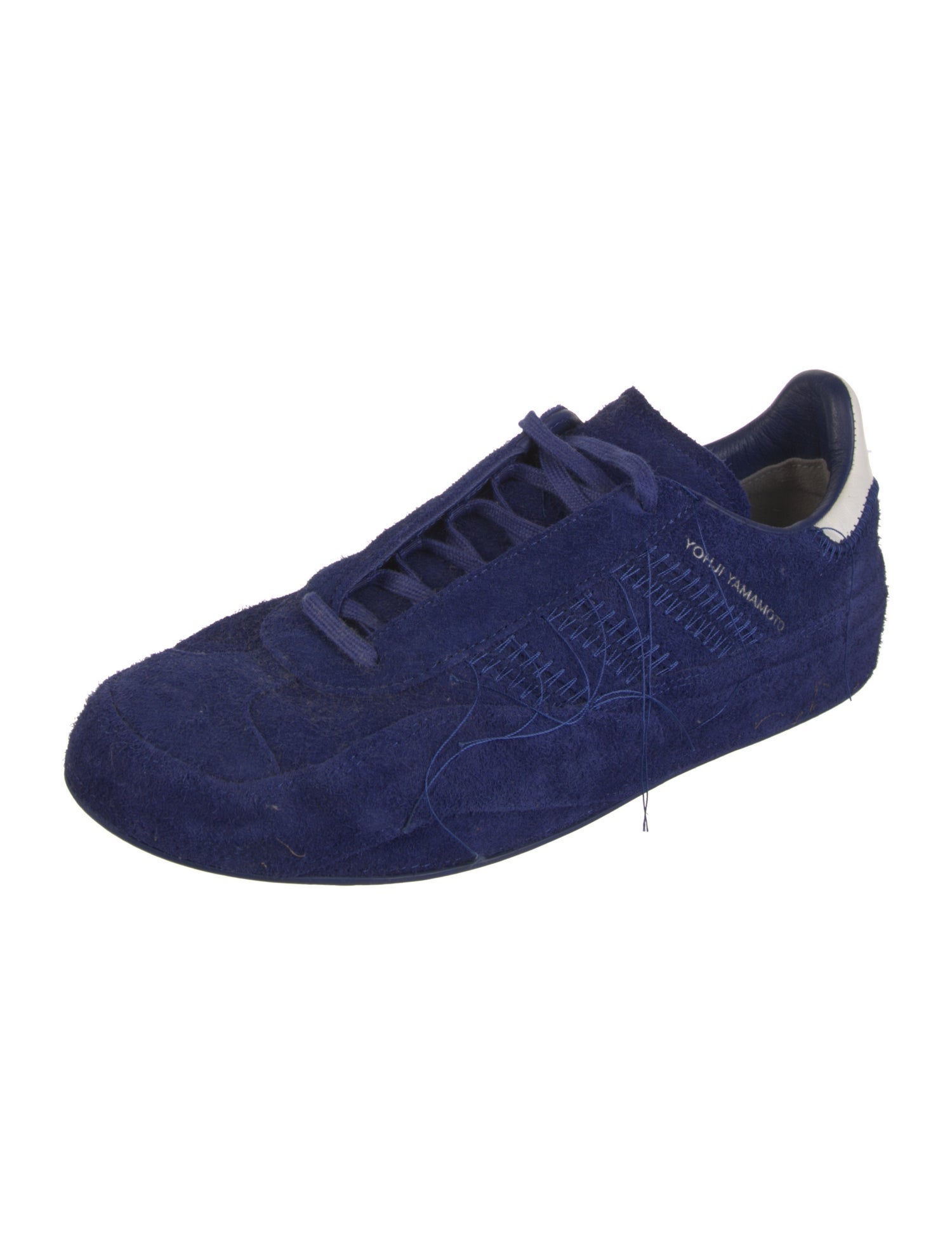 Y-3 Suede Fringe Trim Accent Sneakers