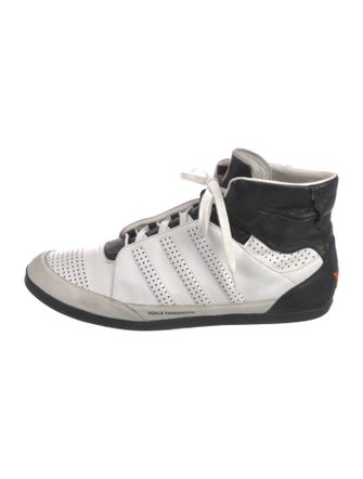 Y-3 Leather Printed Sneakers
