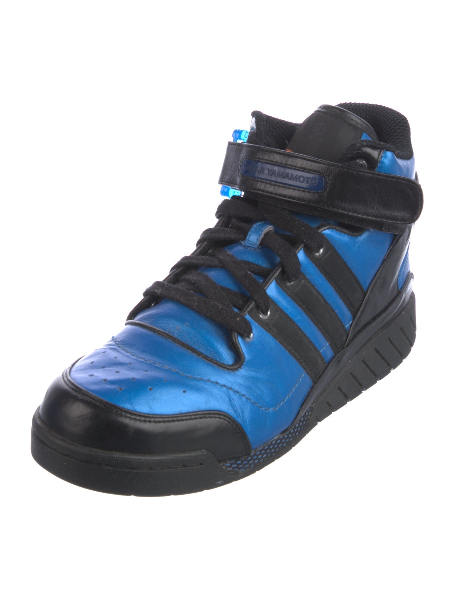 Y-3 x Adidas Leather Striped Sneakers