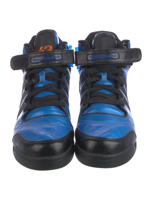 Y-3 x Adidas Leather Striped Sneakers