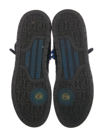 Y-3 x Adidas Leather Striped Sneakers