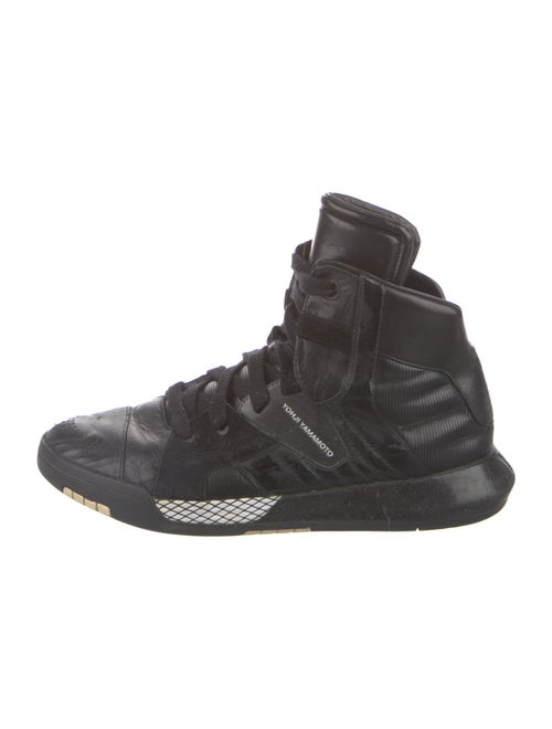 Y-3 Leather Printed Sneakers