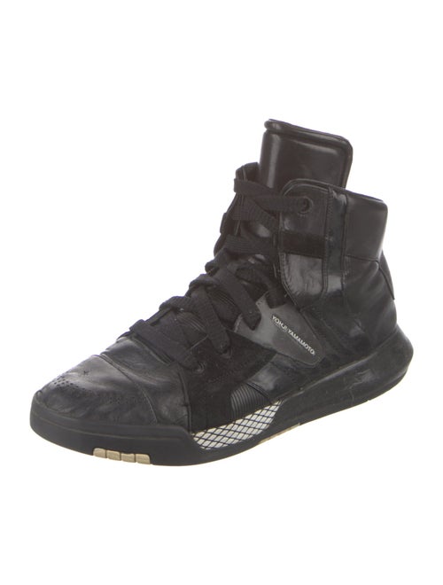 Y-3 Leather Printed Sneakers