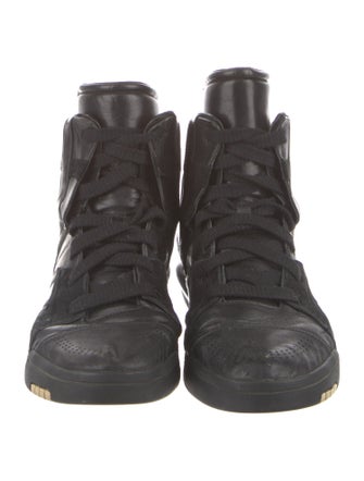 Y-3 Leather Printed Sneakers