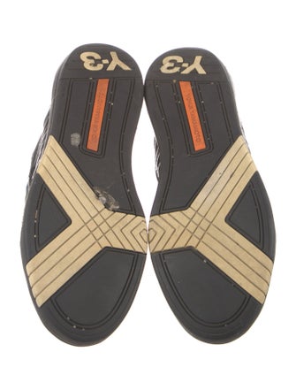 Y-3 Leather Printed Sneakers