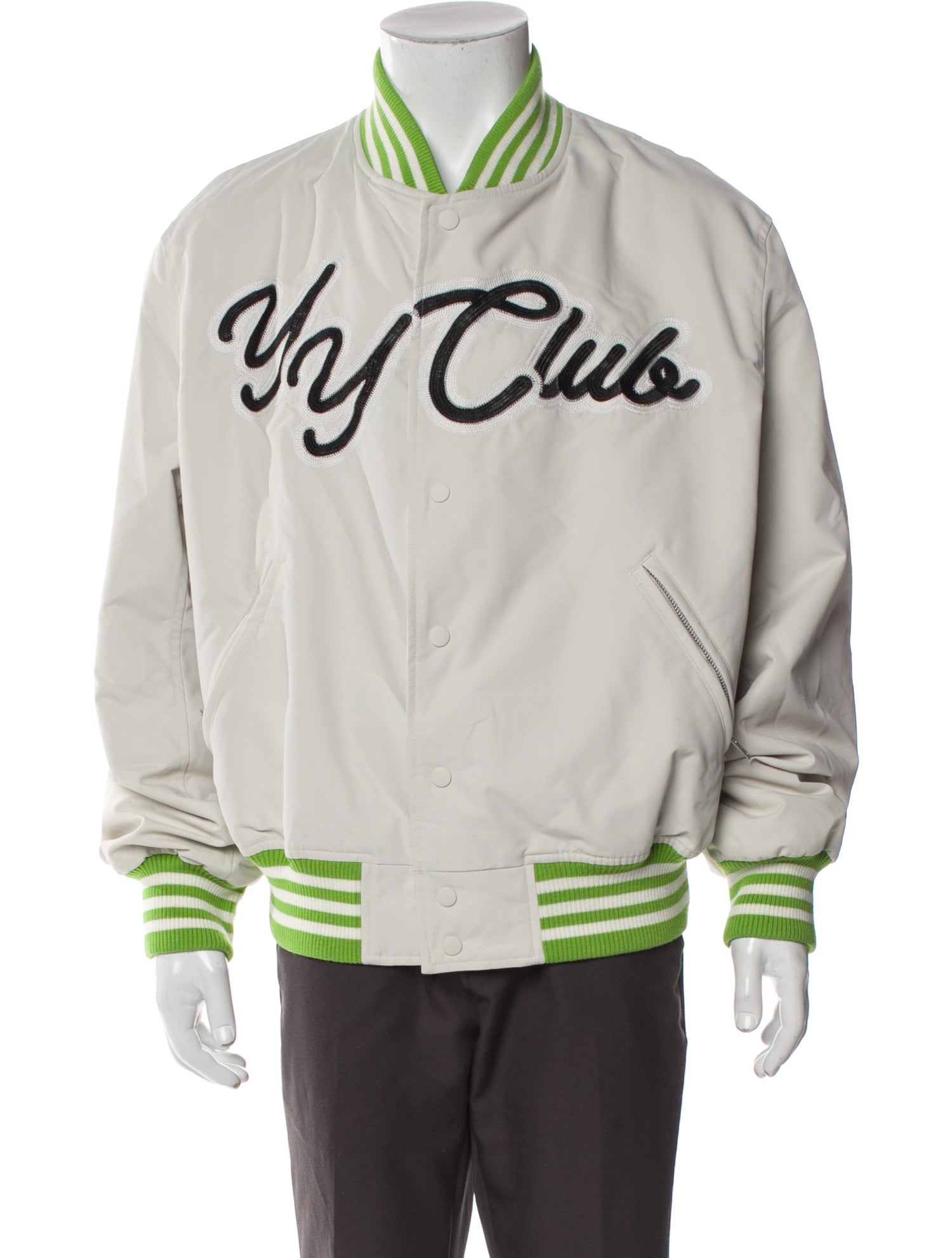 Y-3 Graphic Print Varsity Jacket