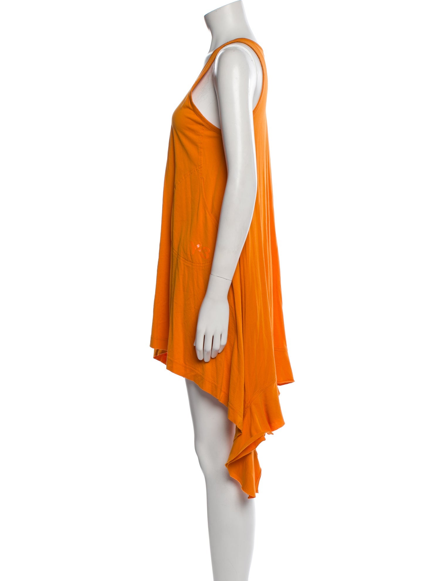 Y-3 x Adidas Scoop Neck Knee-Length Dress