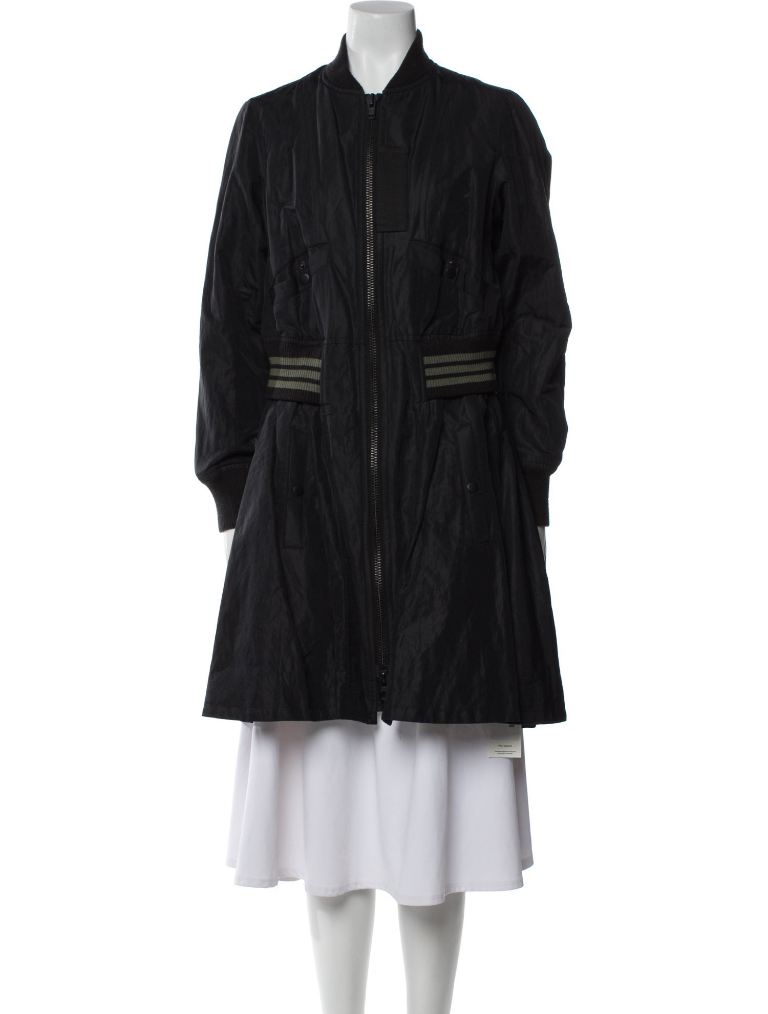 Y-3 Nylon Striped Coat