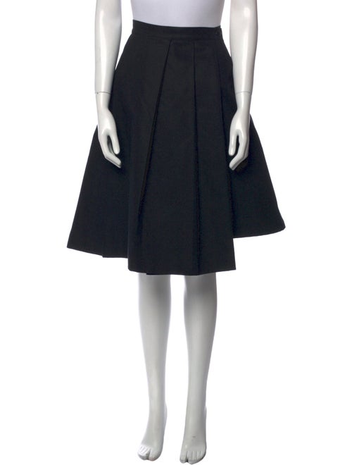 Y-3 Pleated Accents Knee-Length Skirt