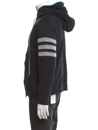Y-3 Full zip Striped Hoodie