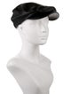 Y-3 Leather Newsboy Hat