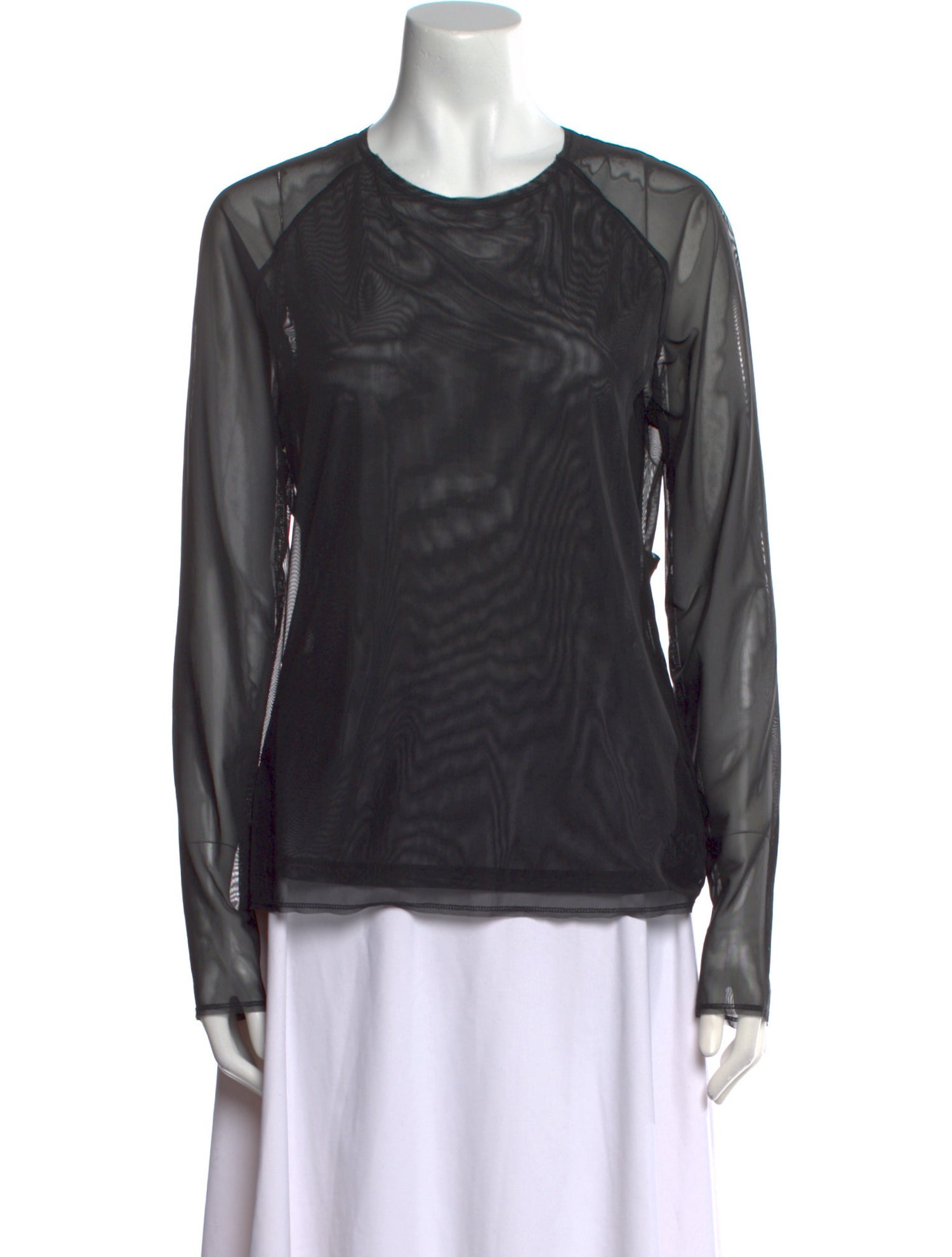 Y-3 Crew Neck Long Sleeve Blouse
