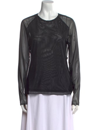 Y-3 Crew Neck Long Sleeve Blouse