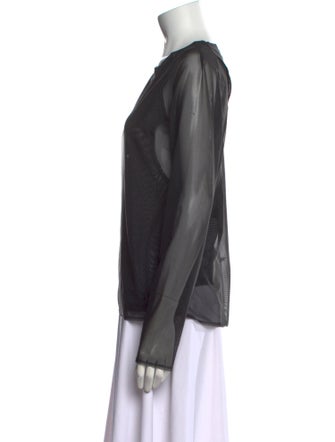 Y-3 Crew Neck Long Sleeve Blouse