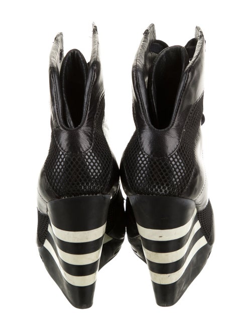 Y-3 Leather Wedge Sneakers