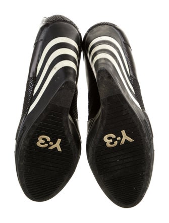 Y-3 Leather Wedge Sneakers