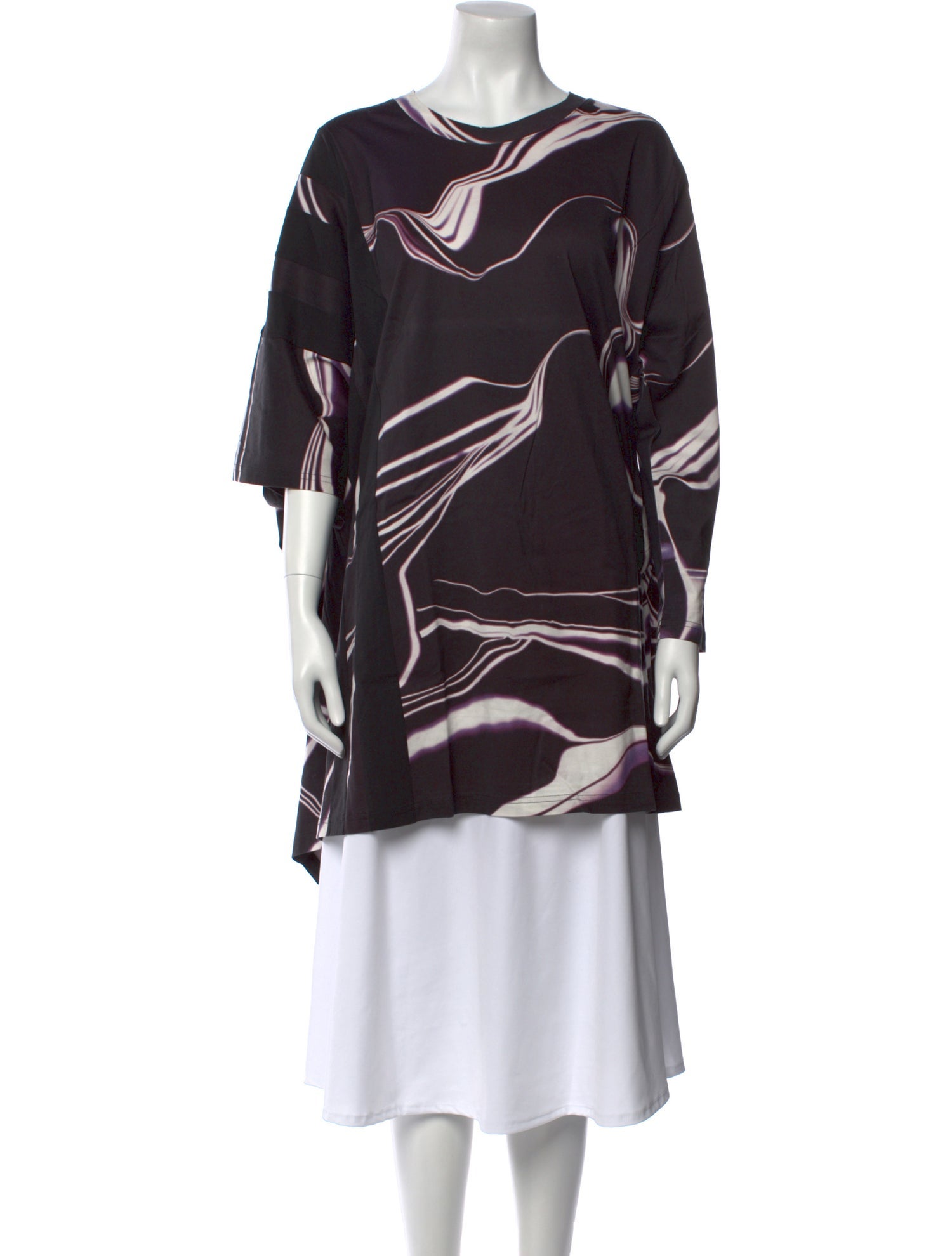 adidas x Yohji Yamamoto Printed Cowl Neck Tunic