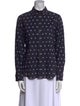 Y-3 Printed Long Sleeve Button-Up Top