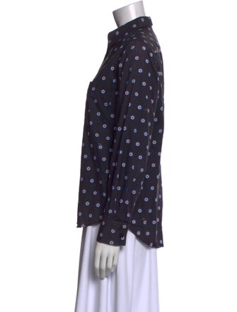 Y-3 Printed Long Sleeve Button-Up Top