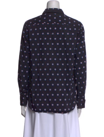 Y-3 Printed Long Sleeve Button-Up Top