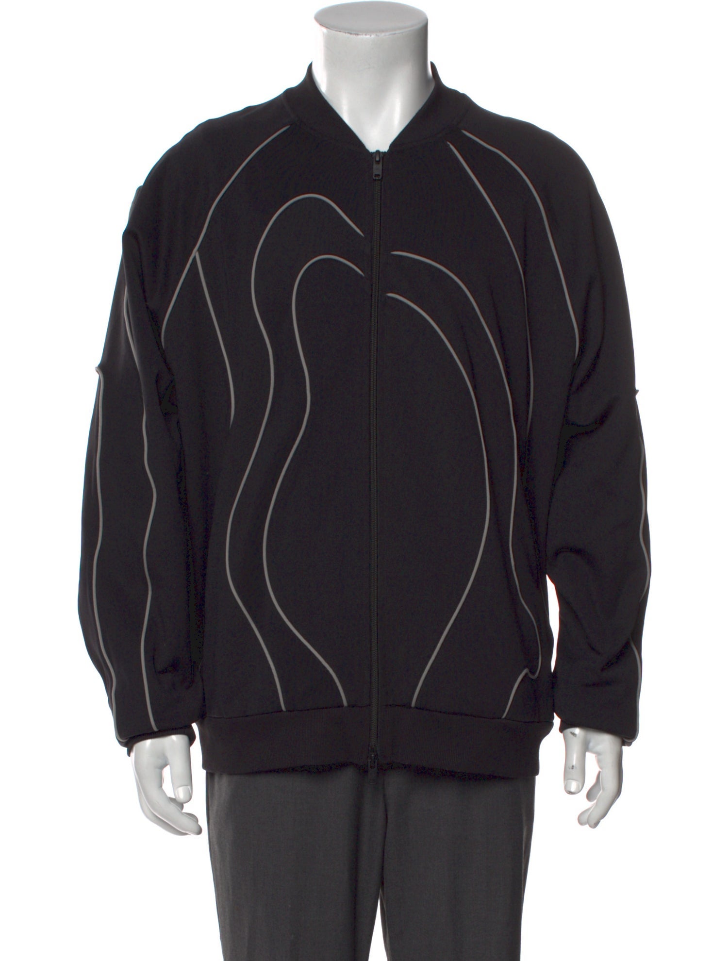 Y-3 Striped V-Neck Sweatshirt