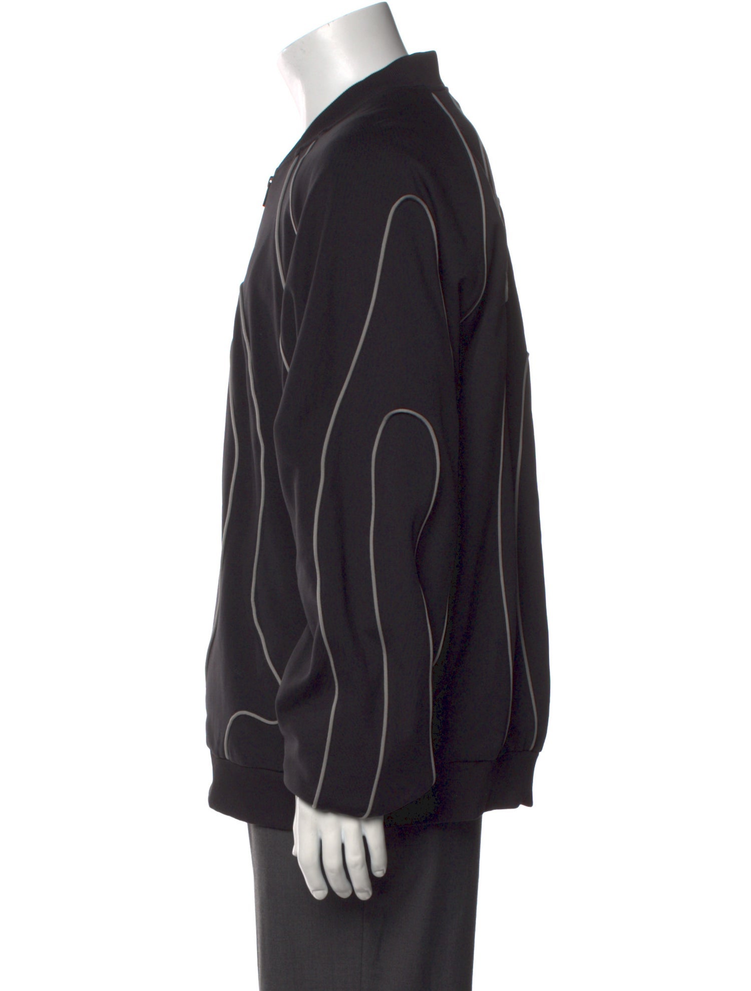 Y-3 Striped V-Neck Sweatshirt