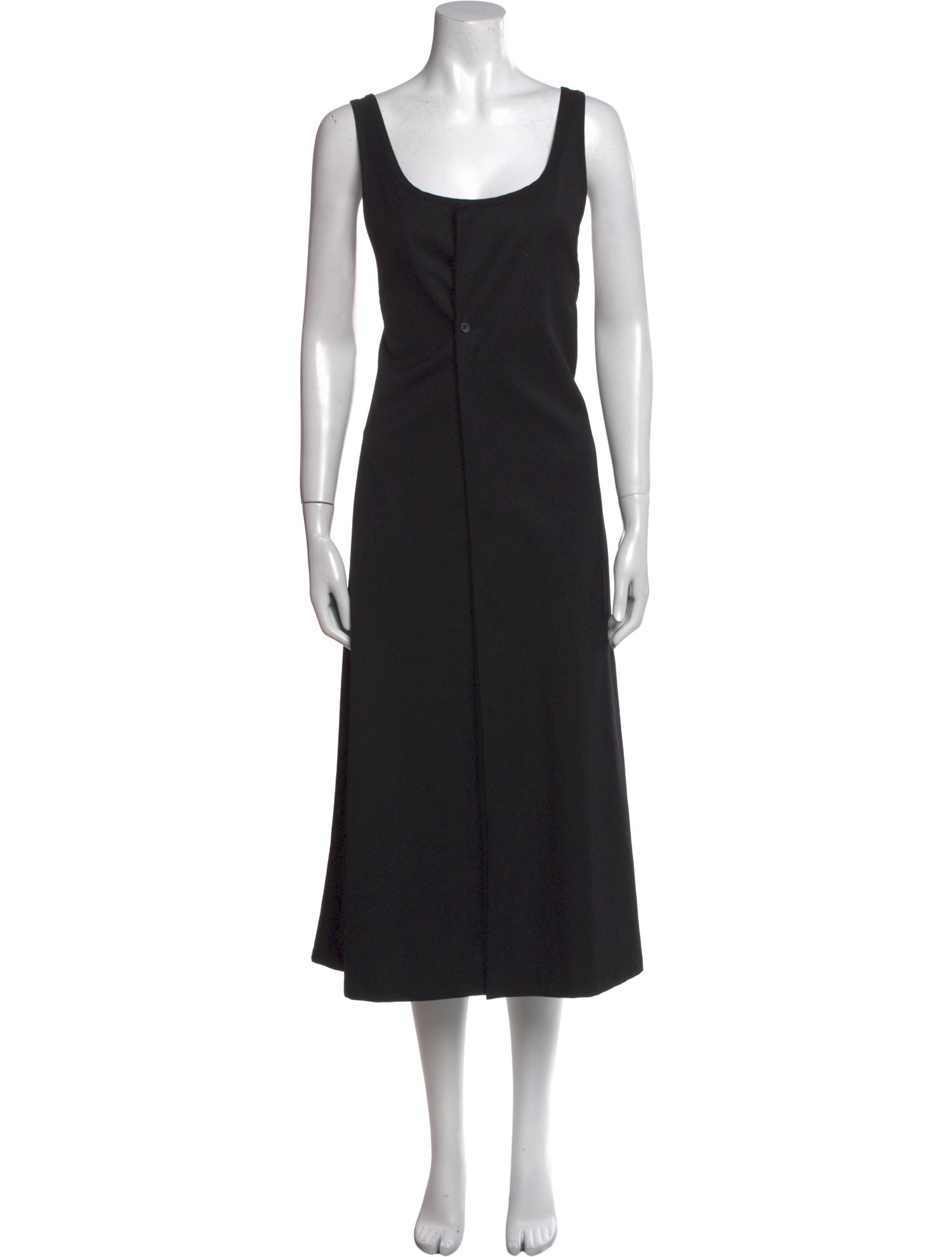 Y-3 Scoop Neck Long Dress