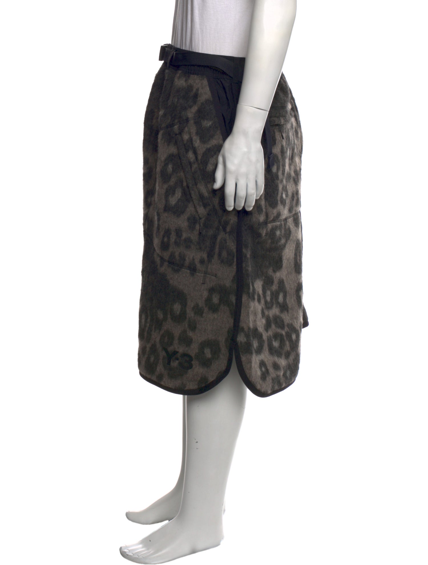 Y-3 Animal Print Jogger Shorts