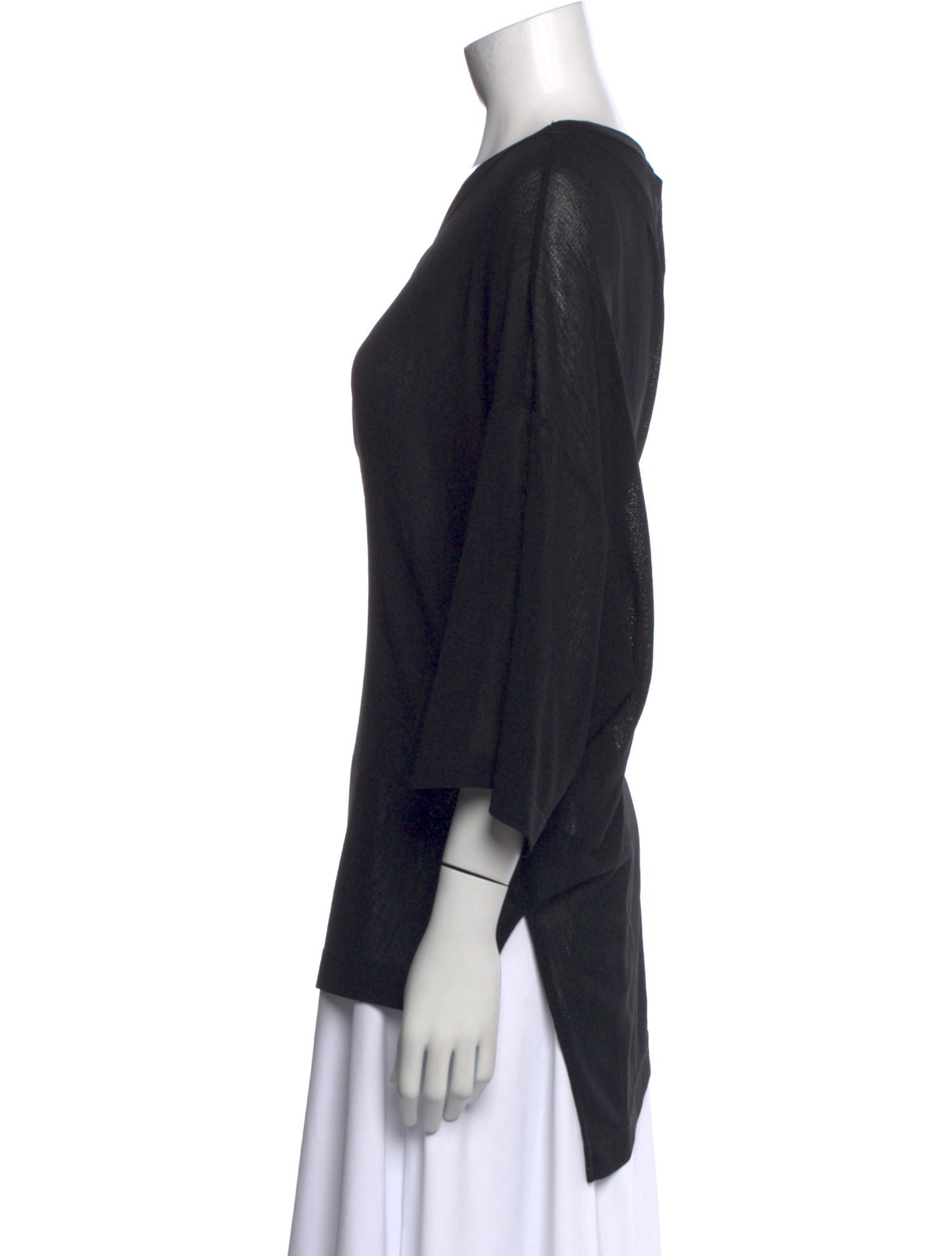 Y-3 Bateau Neckline Three-Quarter Sleeve Tunic