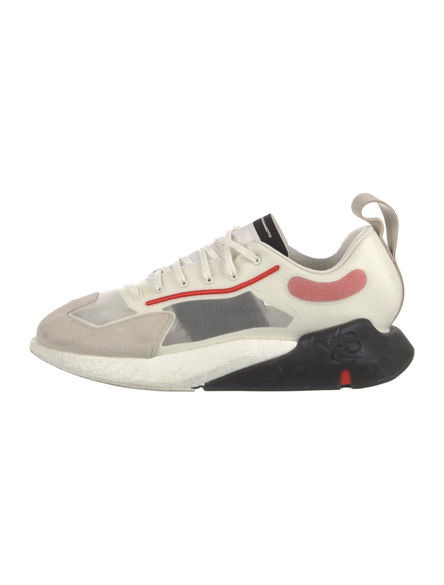 Y-3 Leather Trim Embellishment Athletic Sneakers