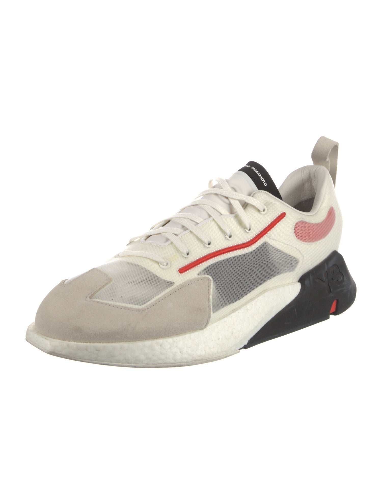 Y-3 Leather Trim Embellishment Athletic Sneakers