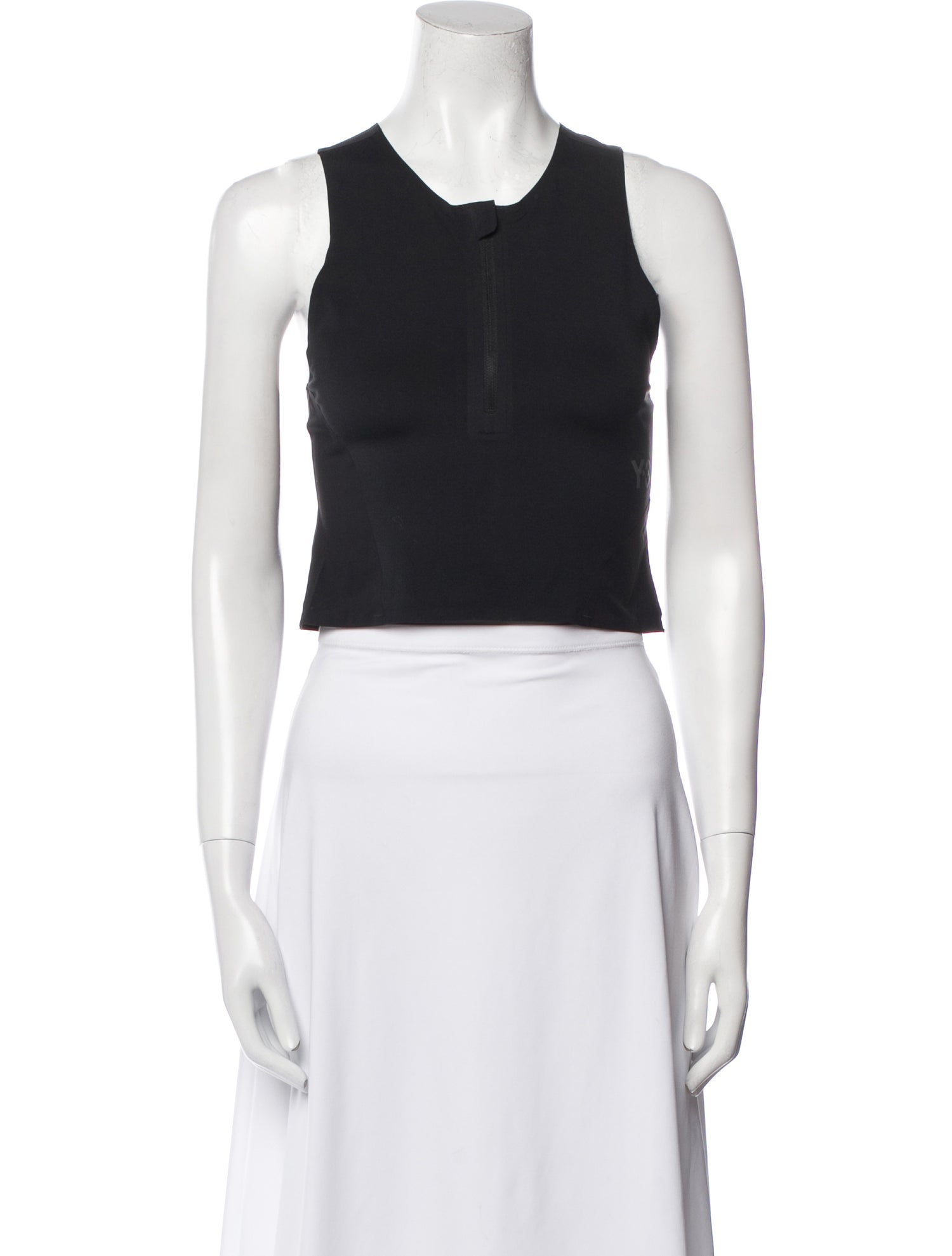 Y-3 Crew Neck Sleeveless Crop Top