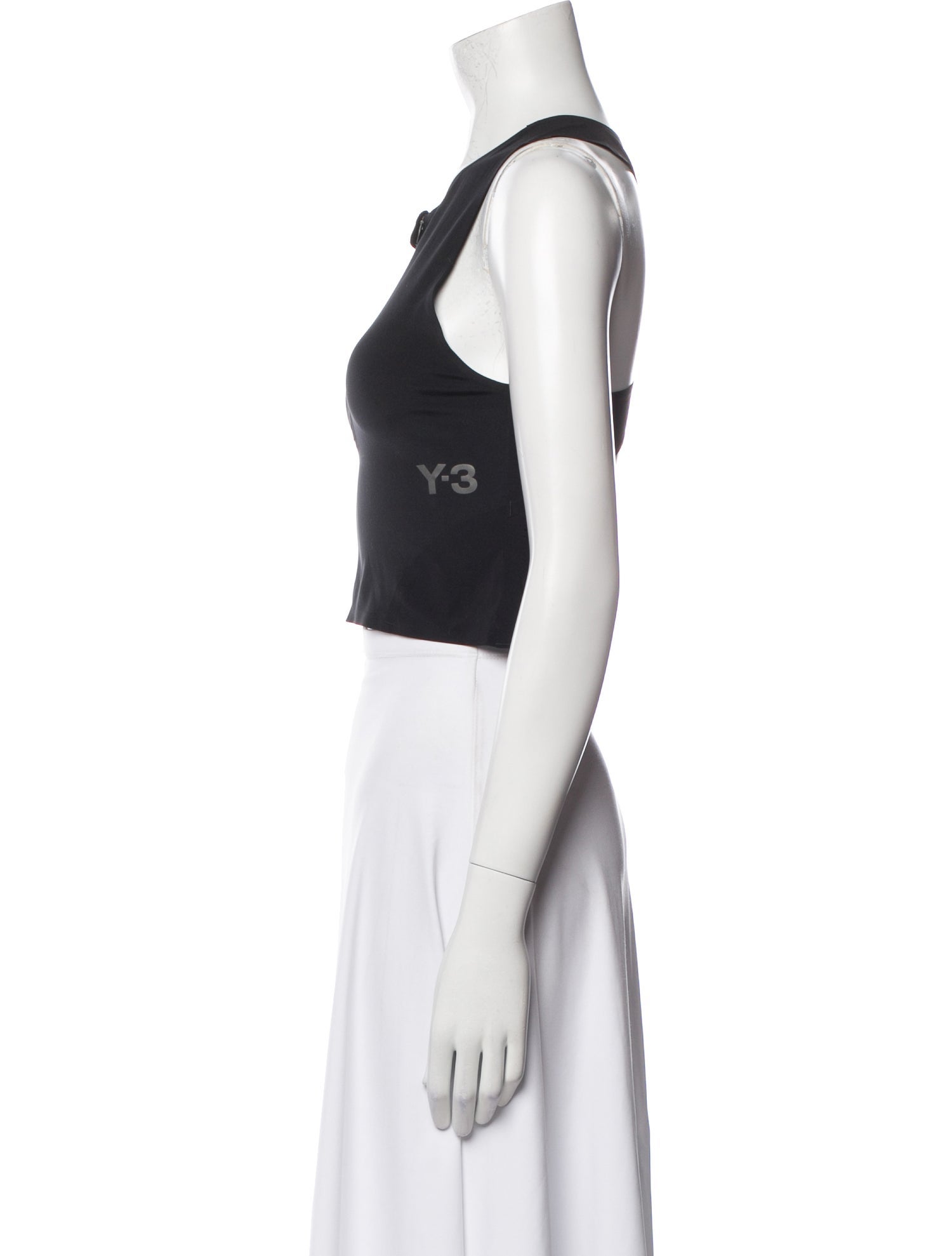 Y-3 Crew Neck Sleeveless Crop Top