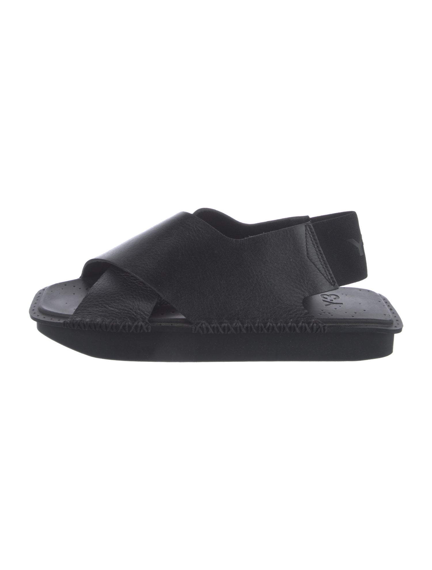 Y-3 Leather Slingback Flats