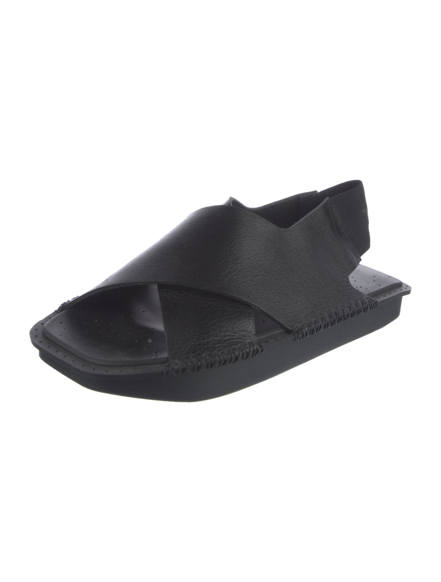 Y-3 Leather Slingback Flats
