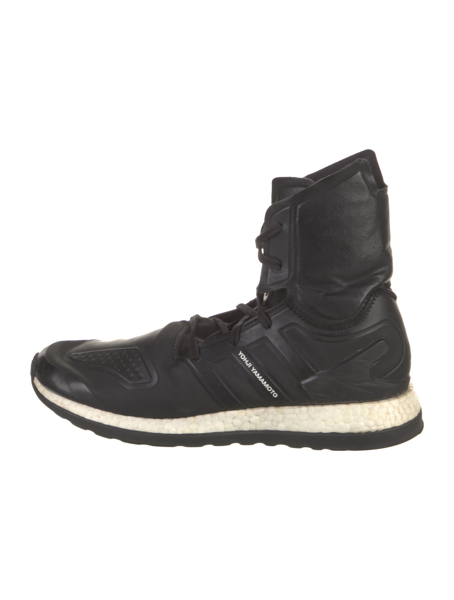 Y-3 Leather Lasercut Accents Sneakers
