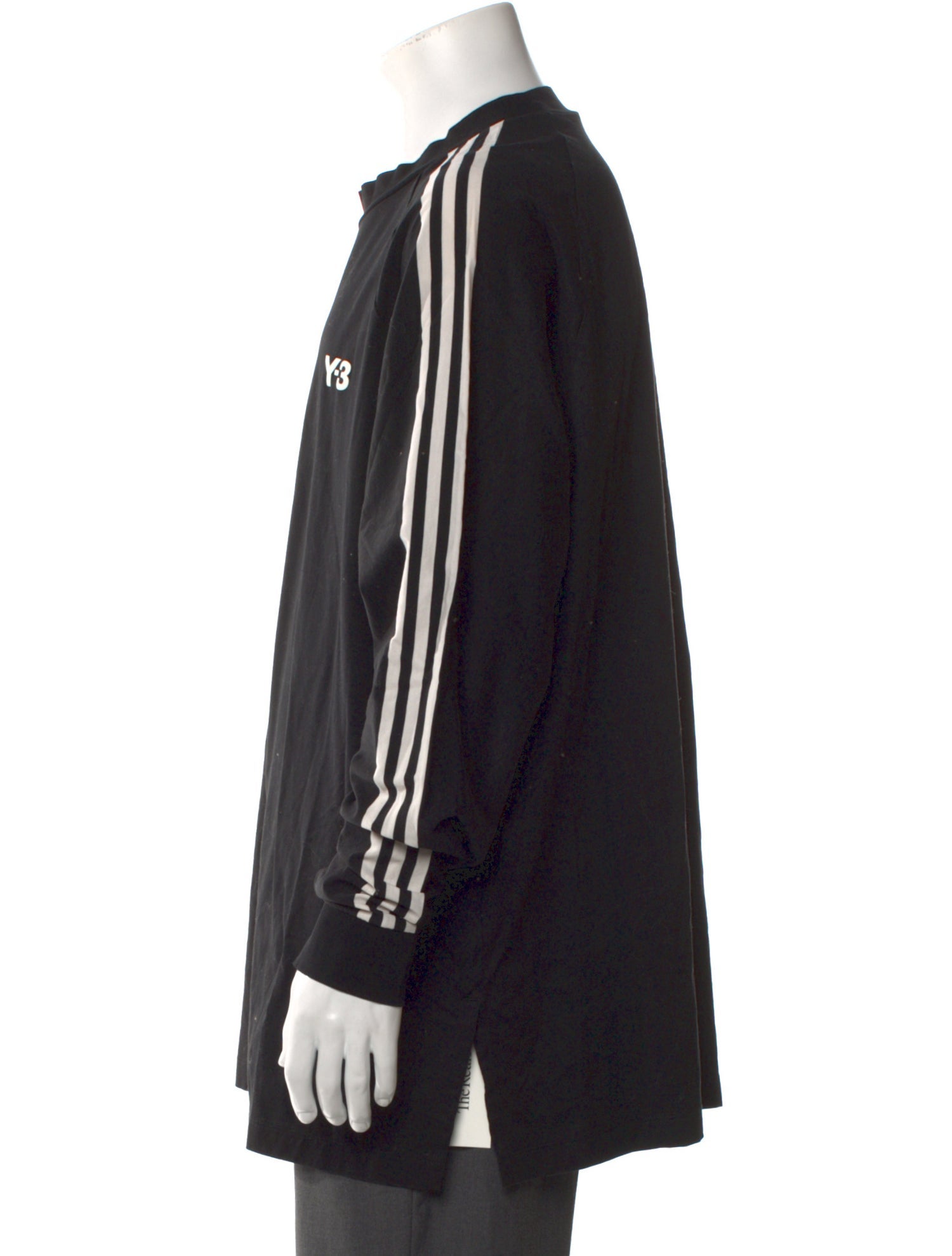 Y-3 Graphic Print Crew Neck Henley